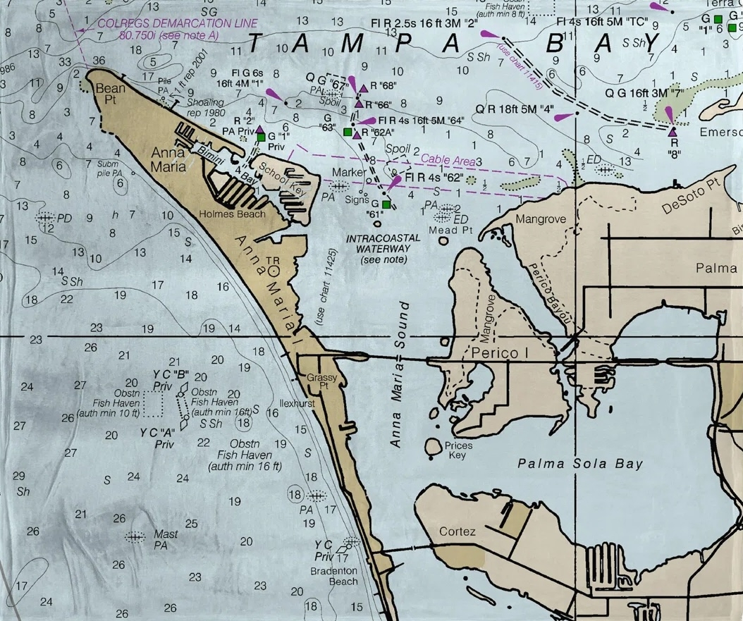 Anna Maria Island Nautical Map WEB