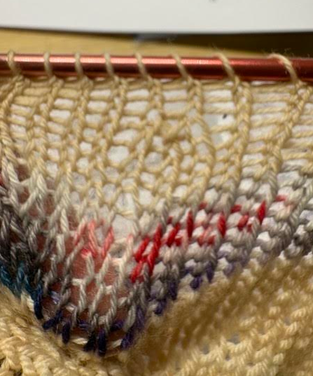 knit dropped stitch
